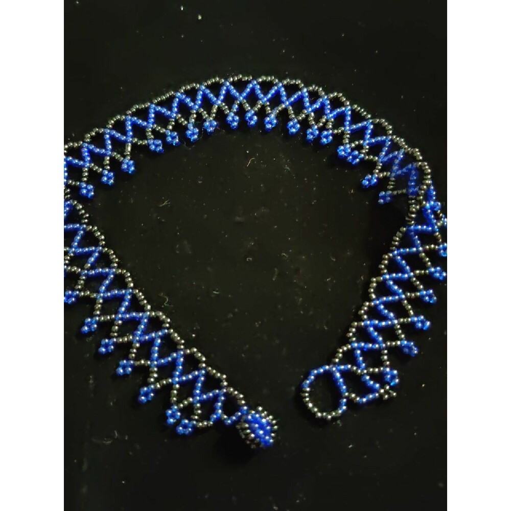 Black and Blue Bead choker